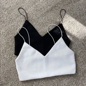 NWOT set of Zara crop tops size S